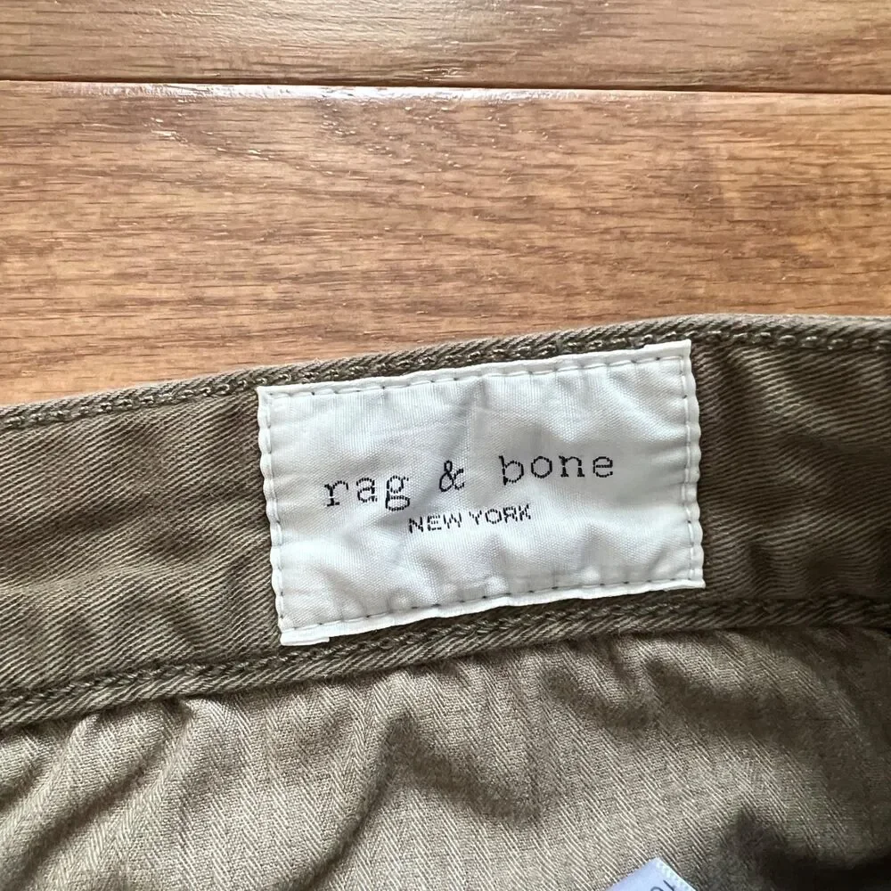 Rag & Bone Mid Rise Chino Men's Size 28 Army Green